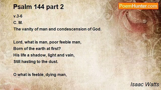 Isaac Watts - Psalm 144 part 2