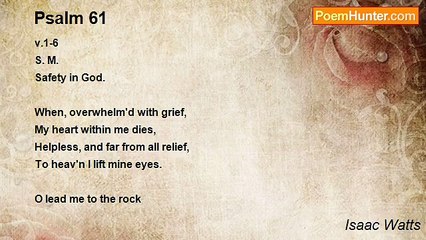 Isaac Watts - Psalm 61