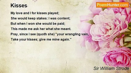 Sir William Strode - Kisses
