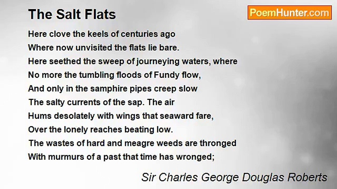 Sir Charles George Douglas Roberts - The Salt Flats