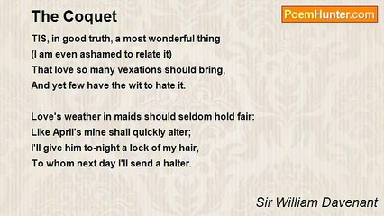 Sir William Davenant - The Coquet