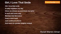 Ronell Warren Alman - Girl, I Love That Smile
