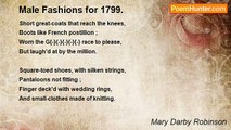 Mary Darby Robinson - Male Fashions for 1799.