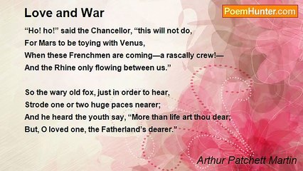 Arthur Patchett Martin - Love and War