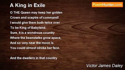 Victor James Daley - A King in Exile