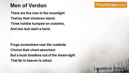 Laurence Binyon - Men of Verdun