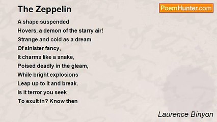 Laurence Binyon - The Zeppelin