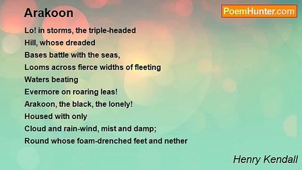 Henry Kendall - Arakoon