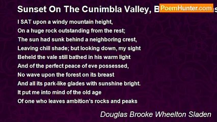 Douglas Brooke Wheelton Sladen - Sunset On The Cunimbla Valley, Blue Mountains