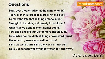 Victor James Daley - Questions