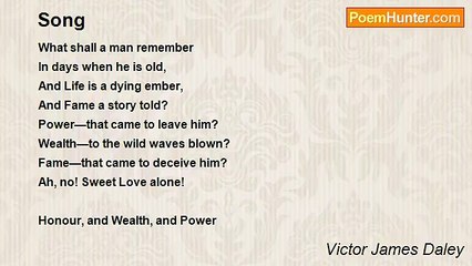 Victor James Daley - Song