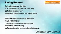 Christopher John Brennan - Spring Breezes