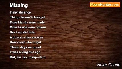 Victor Osorio - Missing