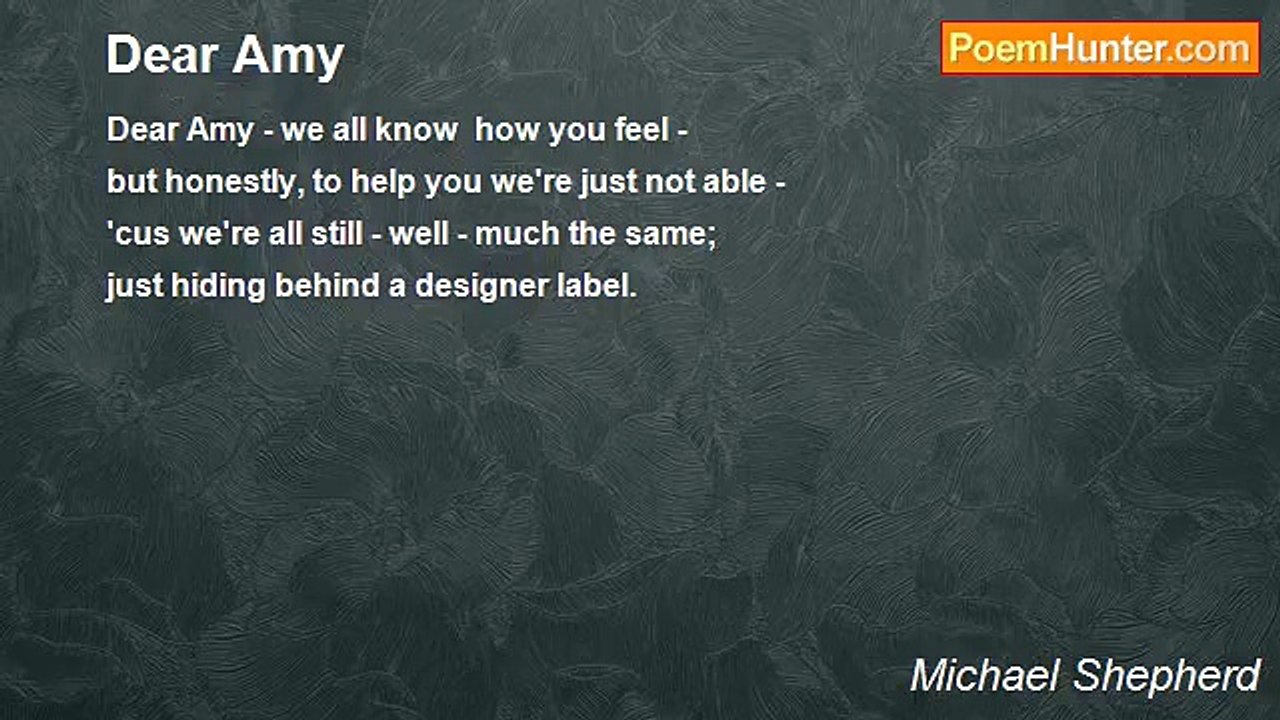 Michael Shepherd - Dear Amy