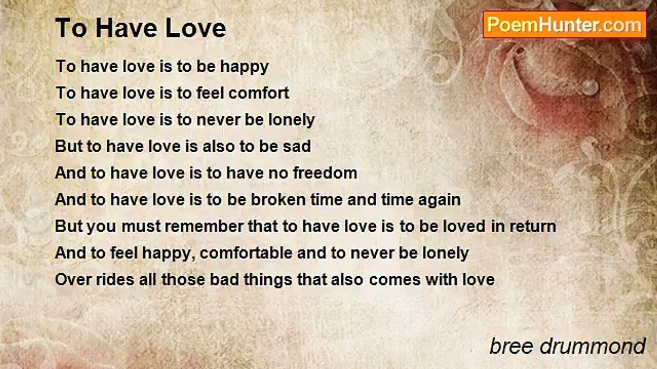 bree drummond - To Have Love
