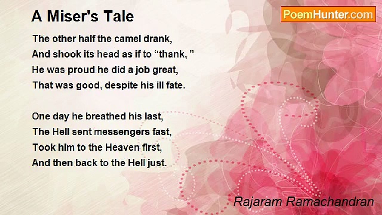 Rajaram Ramachandran - A Miser's Tale