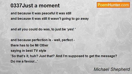 Michael Shepherd - 0337Just a moment