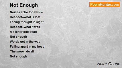 Victor Osorio - Not Enough