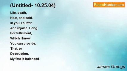 James Grengs - (Untitled- 10.25.04)