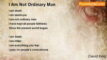 David Keig - I Am Not Ordinary Man