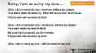 Ravi Sathasivam - Sorry, I am so sorry my love...