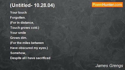 James Grengs - (Untitled- 10.28.04)