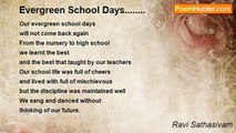 Ravi Sathasivam - Evergreen School Days........