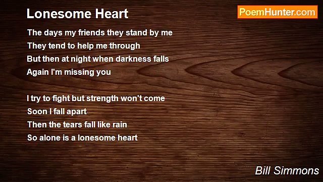 Bill Simmons - Lonesome Heart