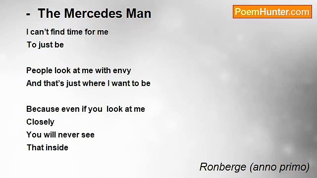 Ronberge (anno primo) - - The Mercedes Man