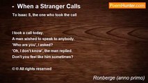 Ronberge (anno primo) - -  When a Stranger Calls