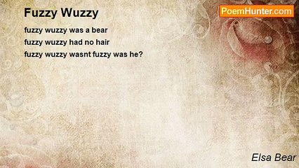 Elsa Bear - Fuzzy Wuzzy
