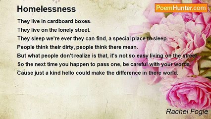 Rachel Fogle - Homelessness