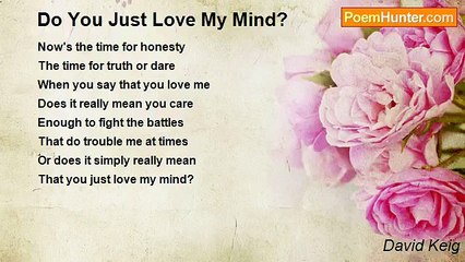 David Keig - Do You Just Love My Mind?