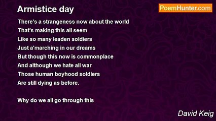 David Keig - Armistice day