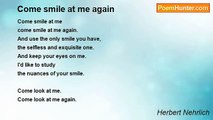 Herbert Nehrlich - Come smile at me again