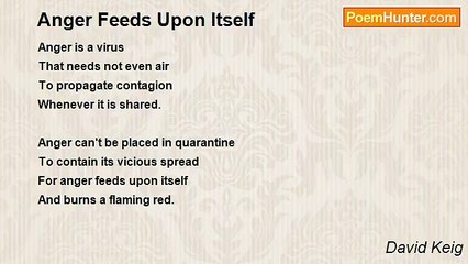 David Keig - Anger Feeds Upon Itself