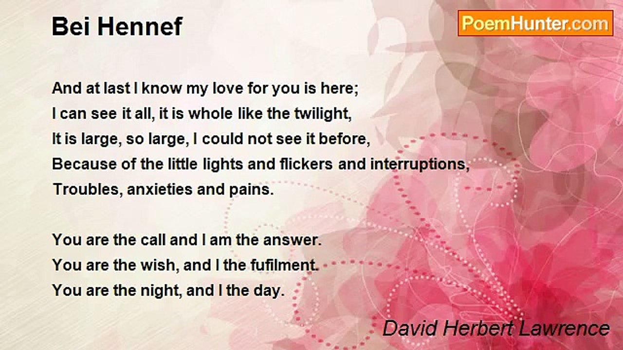 David Herbert Lawrence - Bei Hennef