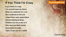 David Keig - if You Think I'm Crazy