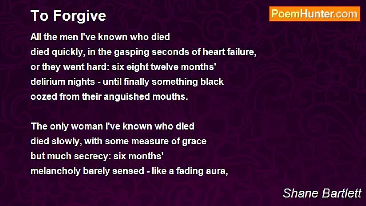 Shane Bartlett - To Forgive