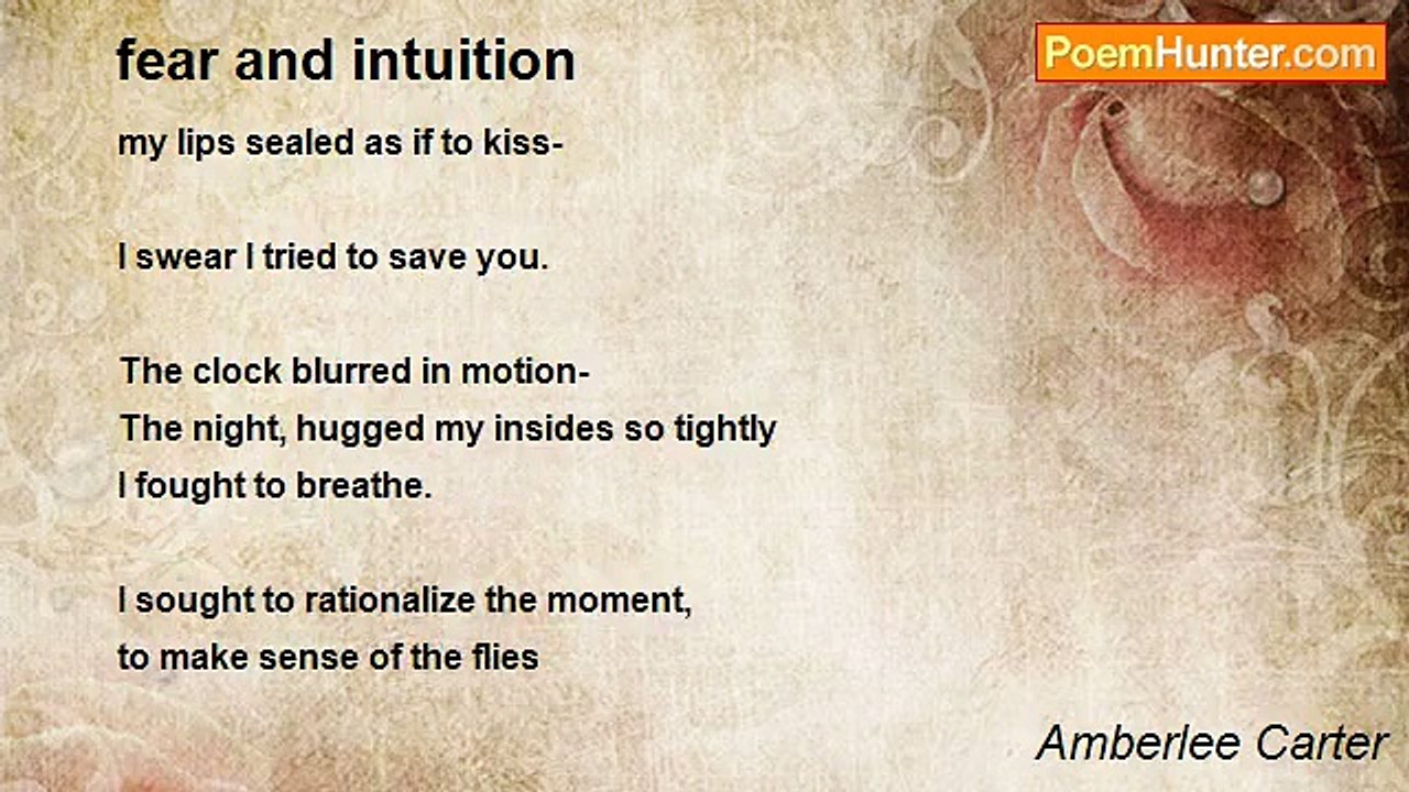 Amberlee Carter - fear and intuition