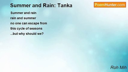 Roh Mih - Summer and Rain: Tanka