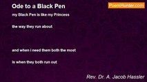 Rev. Dr. A. Jacob Hassler - Ode to a Black Pen
