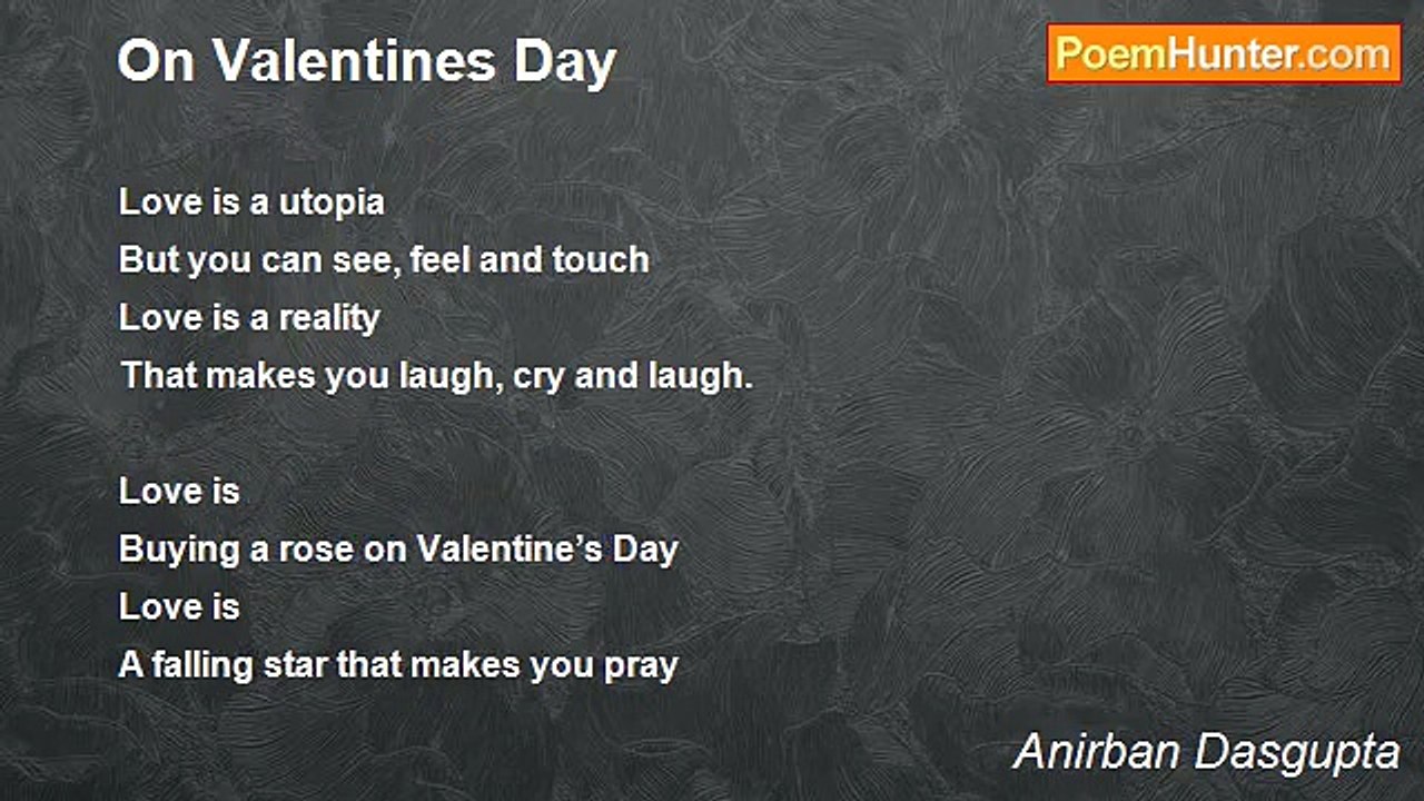 Anirban Dasgupta - On Valentines Day