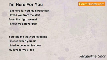 Jacqueline Shor - I'm Here For You