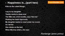 Ronberge (anno primo) - -  Happiness is...(part two)