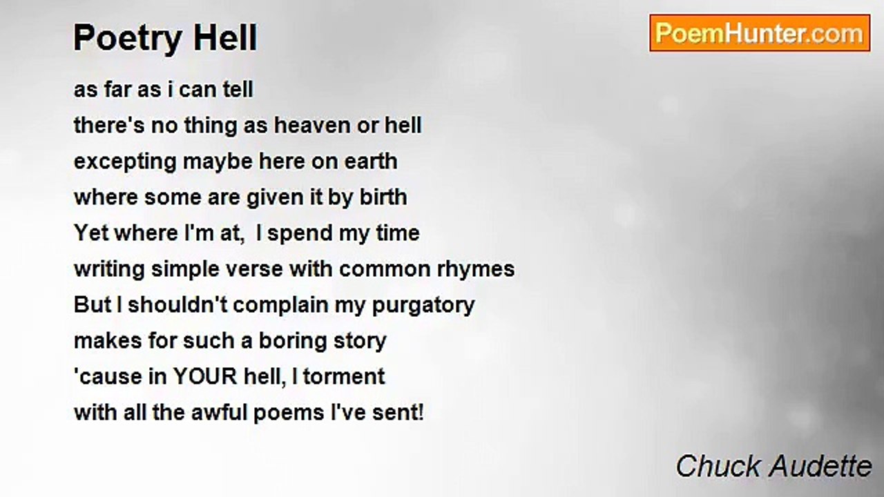 Chuck Audette - Poetry Hell