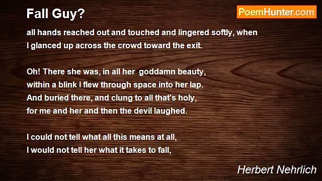 Herbert Nehrlich - Fall Guy?