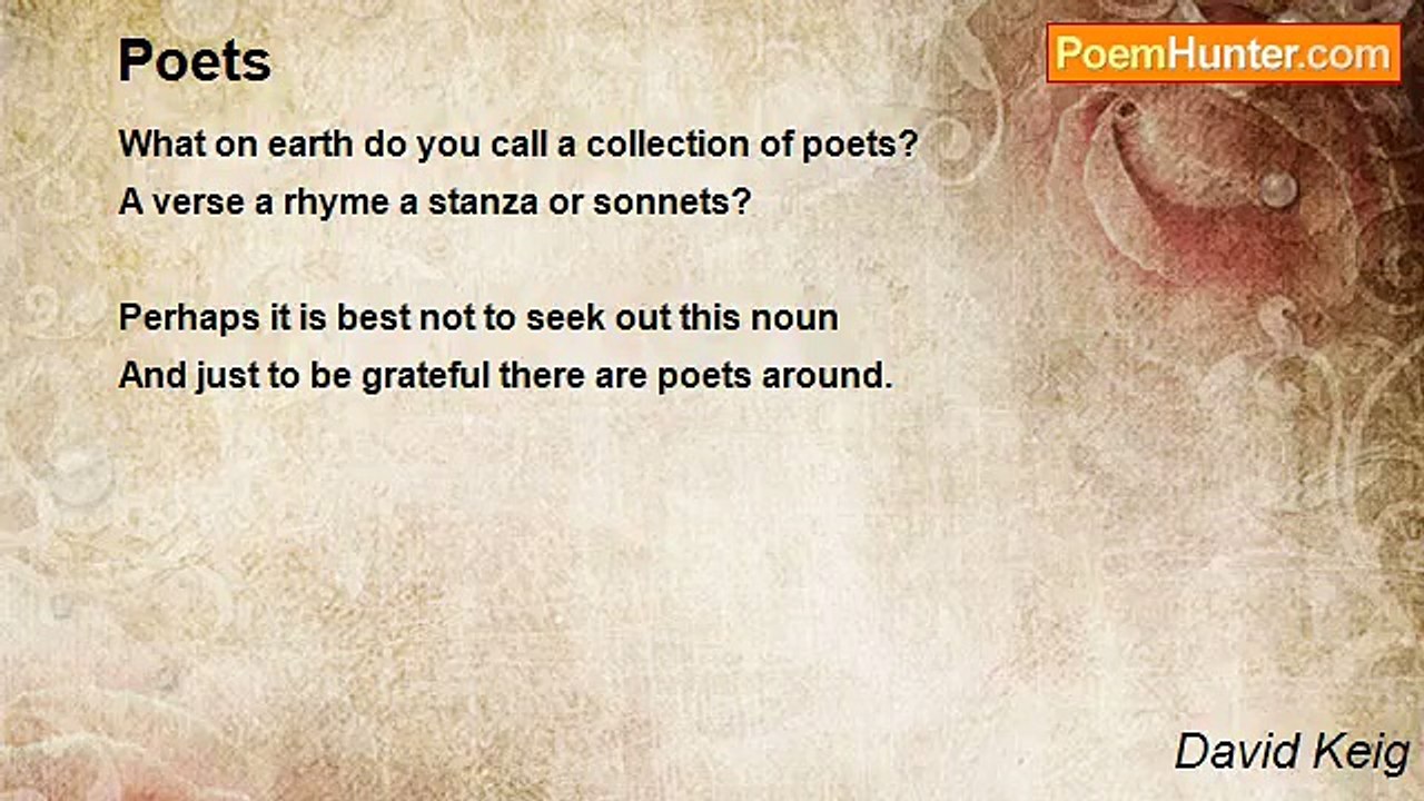 David Keig - Poets