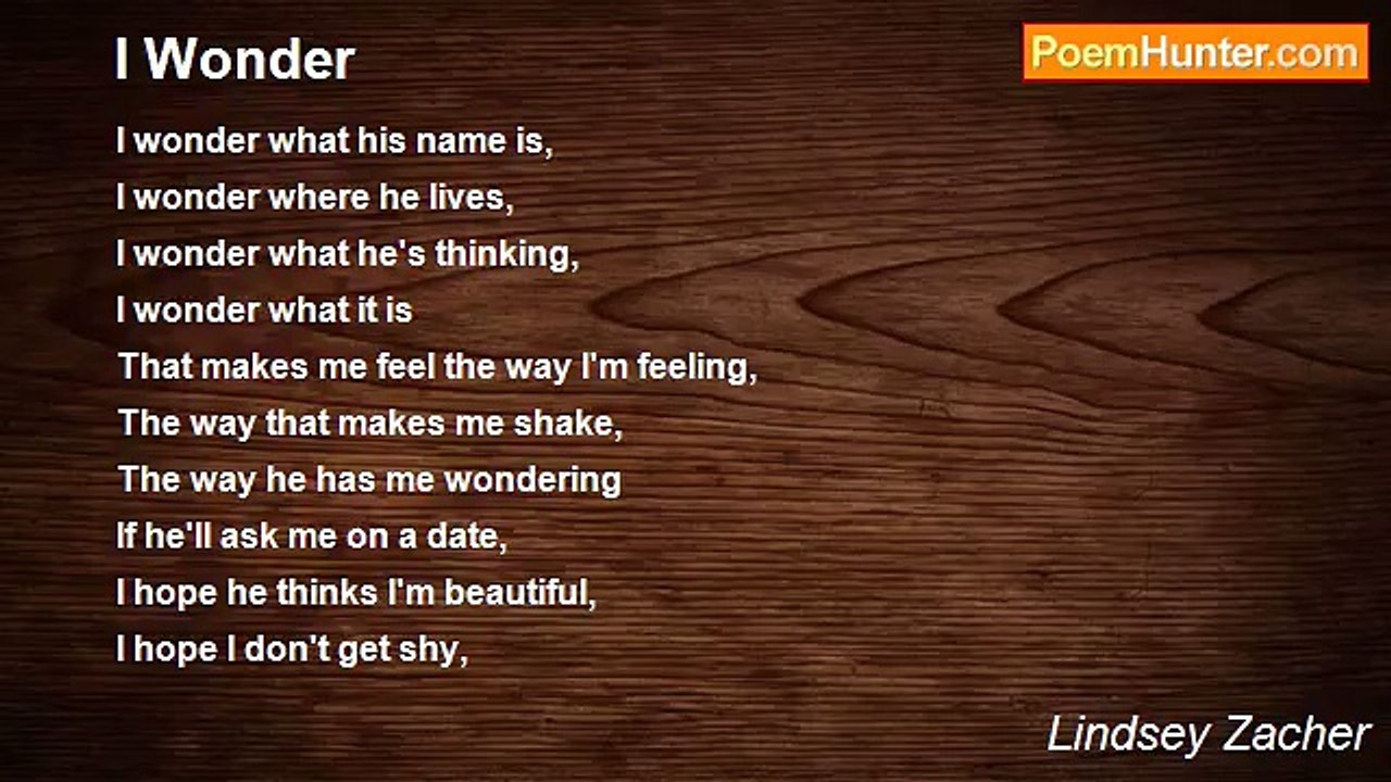 Lindsey Zacher - I Wonder