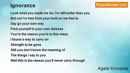 Agata Konopka - Ignorance
